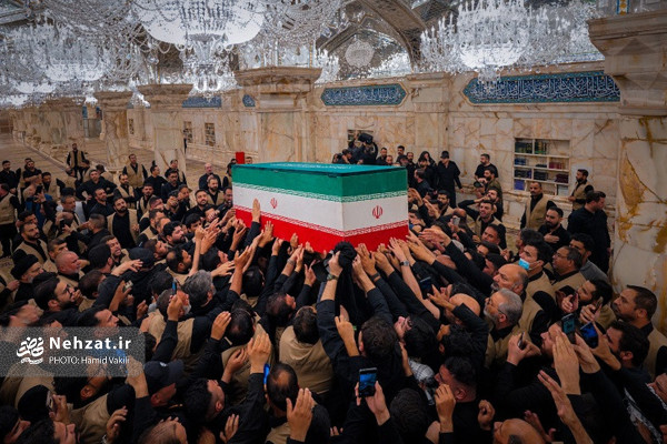 مراسم تشییع پیکر رهبر انقلاب در کربلا و نجف
