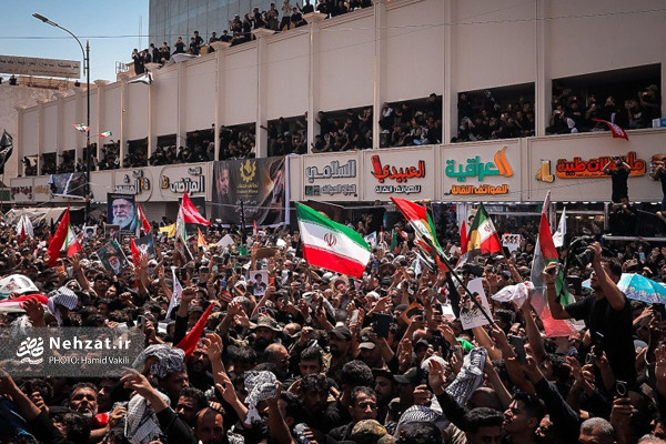 مراسم تشییع پیکر رهبر انقلاب در کربلا و نجف